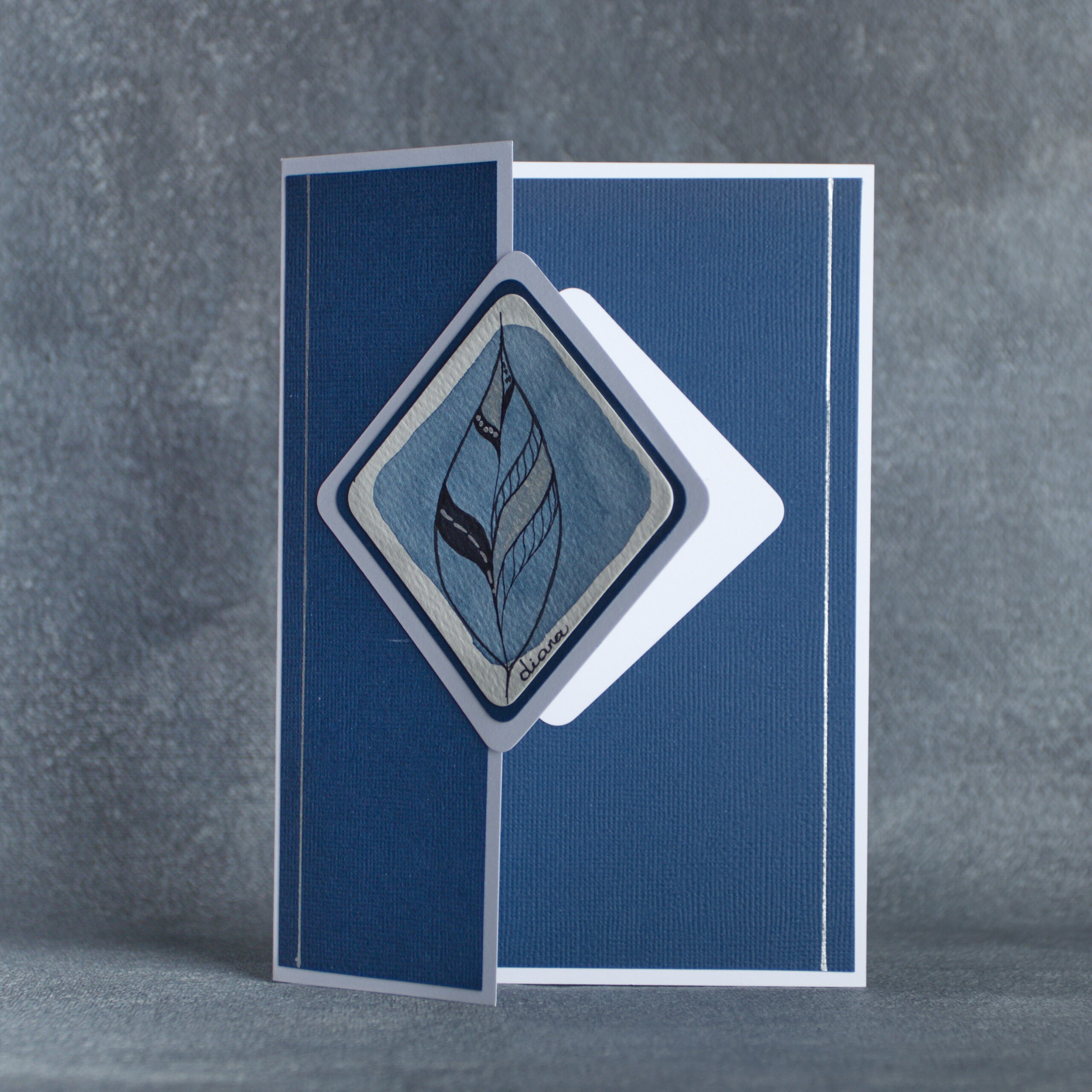 Statement in Navy and Silver - Image 2