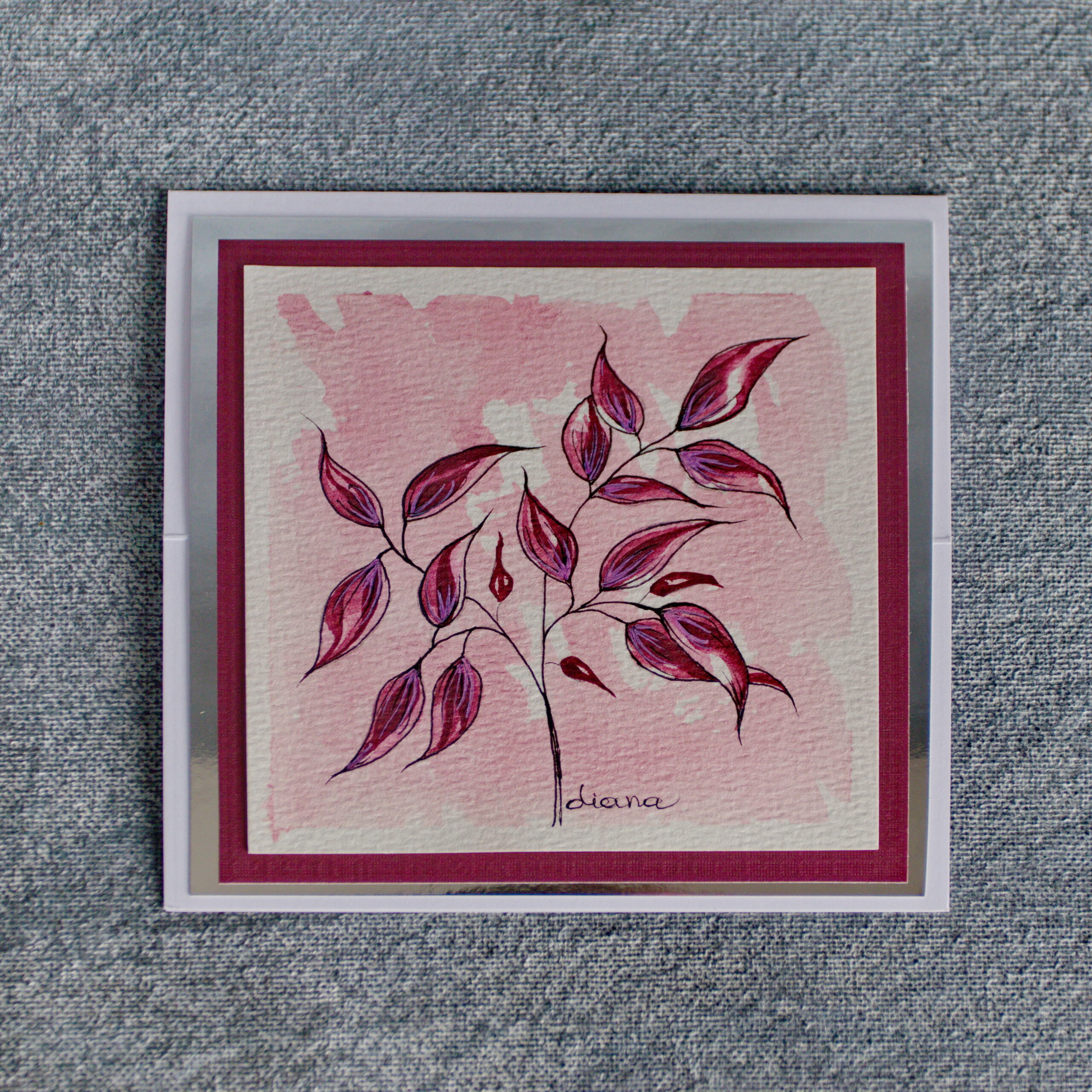 Burgundy and Silver Showoff
